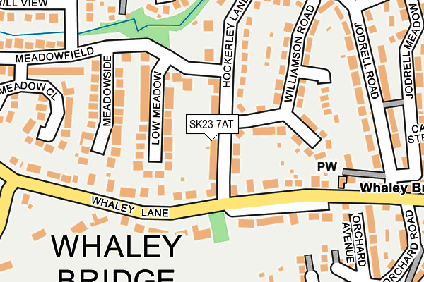 SK23 7AT map - OS OpenMap – Local (Ordnance Survey)