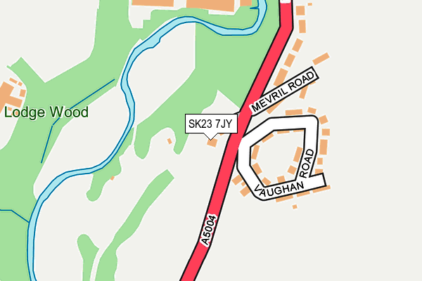 SK23 7JY map - OS OpenMap – Local (Ordnance Survey)