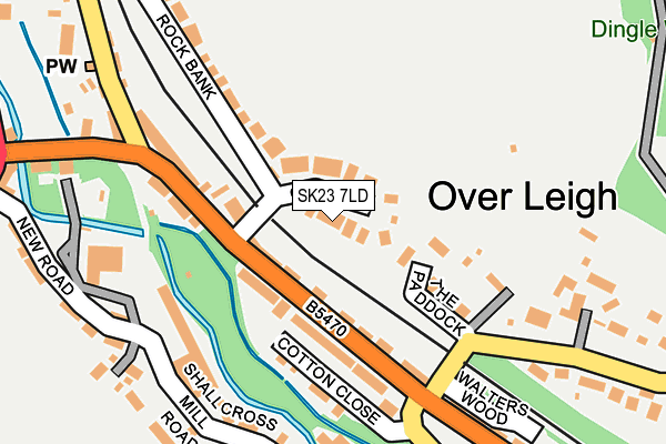 SK23 7LD map - OS OpenMap – Local (Ordnance Survey)