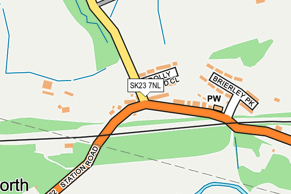 SK23 7NL map - OS OpenMap – Local (Ordnance Survey)