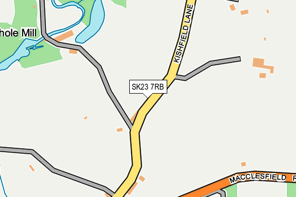 SK23 7RB map - OS OpenMap – Local (Ordnance Survey)