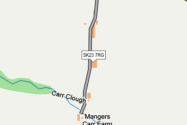 SK23 7RG map - OS OpenMap – Local (Ordnance Survey)