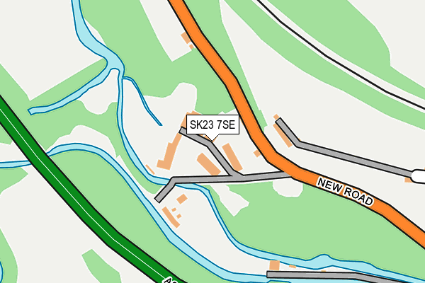 SK23 7SE map - OS OpenMap – Local (Ordnance Survey)