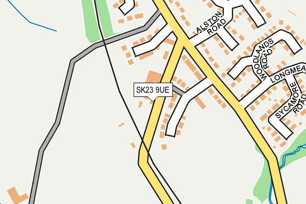 SK23 9UE map - OS OpenMap – Local (Ordnance Survey)