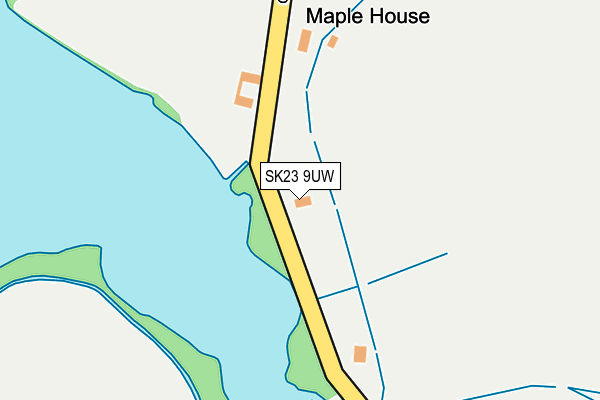 SK23 9UW map - OS OpenMap – Local (Ordnance Survey)