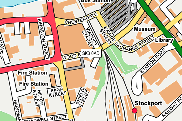SK3 0AD map - OS OpenMap – Local (Ordnance Survey)