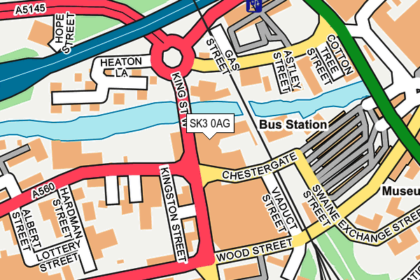 SK3 0AG map - OS OpenMap – Local (Ordnance Survey)