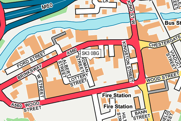 SK3 0BG map - OS OpenMap – Local (Ordnance Survey)