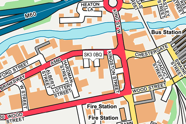 SK3 0BQ map - OS OpenMap – Local (Ordnance Survey)