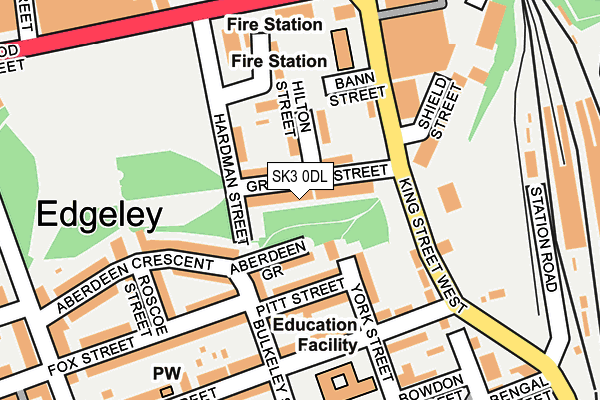 SK3 0DL map - OS OpenMap – Local (Ordnance Survey)