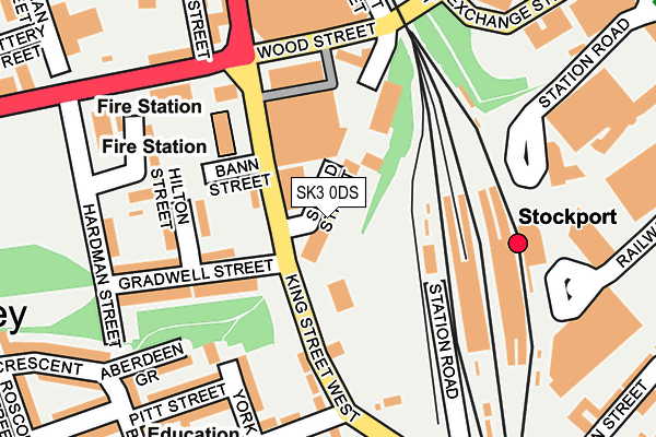 SK3 0DS map - OS OpenMap – Local (Ordnance Survey)