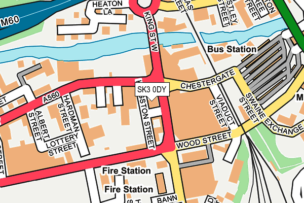 SK3 0DY map - OS OpenMap – Local (Ordnance Survey)