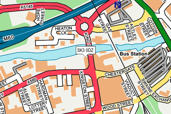 SK3 0DZ map - OS OpenMap – Local (Ordnance Survey)