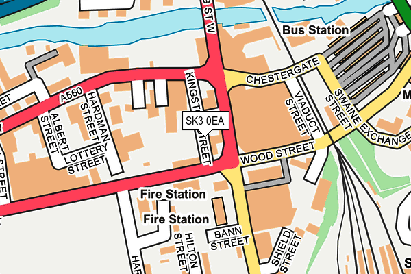 SK3 0EA map - OS OpenMap – Local (Ordnance Survey)