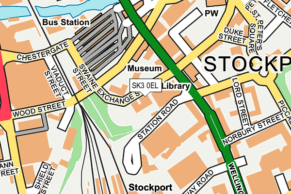 SK3 0EL map - OS OpenMap – Local (Ordnance Survey)