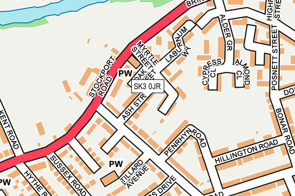 SK3 0JR map - OS OpenMap – Local (Ordnance Survey)