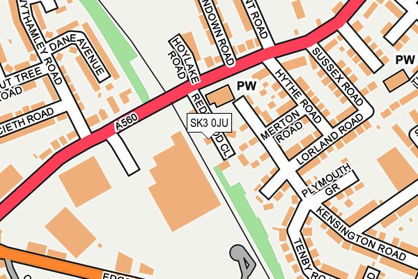SK3 0JU map - OS OpenMap – Local (Ordnance Survey)