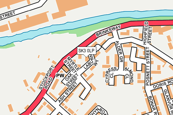 SK3 0LP map - OS OpenMap – Local (Ordnance Survey)