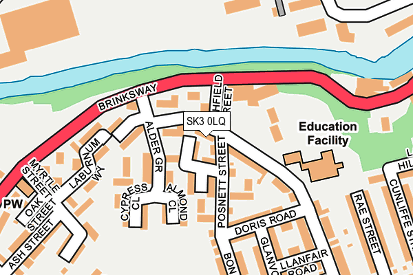 SK3 0LQ map - OS OpenMap – Local (Ordnance Survey)