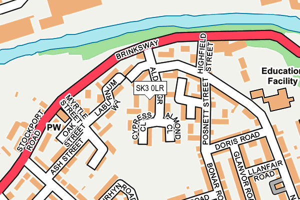 SK3 0LR map - OS OpenMap – Local (Ordnance Survey)