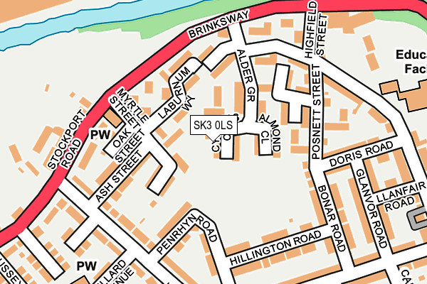 SK3 0LS map - OS OpenMap – Local (Ordnance Survey)