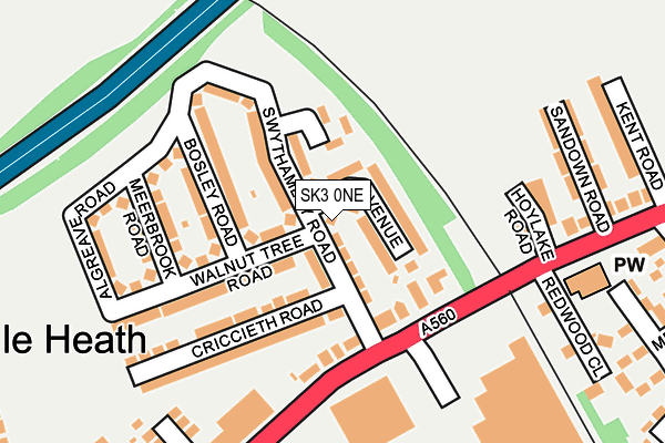 SK3 0NE map - OS OpenMap – Local (Ordnance Survey)