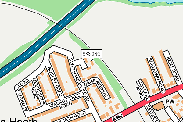 SK3 0NG map - OS OpenMap – Local (Ordnance Survey)