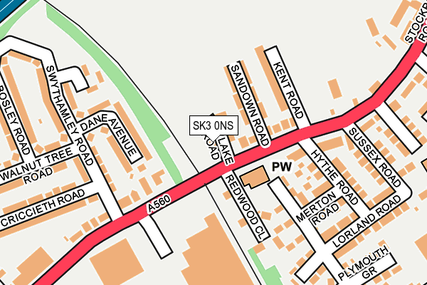 SK3 0NS map - OS OpenMap – Local (Ordnance Survey)