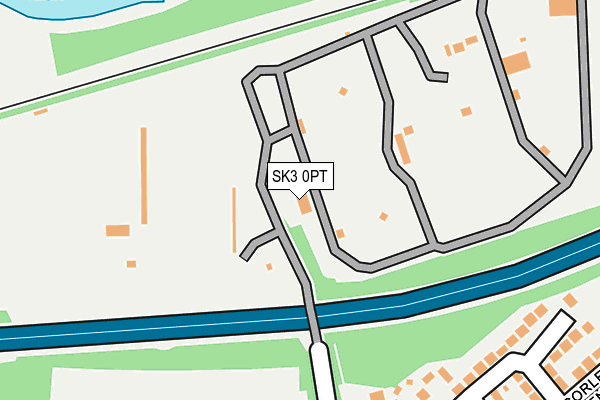 SK3 0PT map - OS OpenMap – Local (Ordnance Survey)