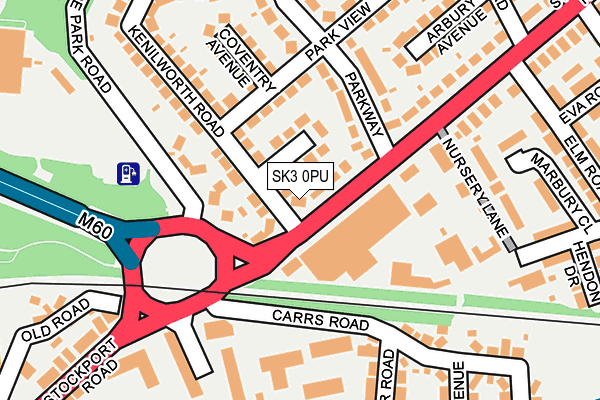 SK3 0PU map - OS OpenMap – Local (Ordnance Survey)