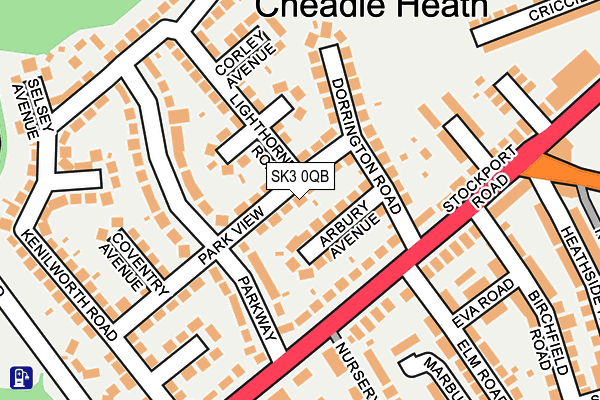 SK3 0QB map - OS OpenMap – Local (Ordnance Survey)