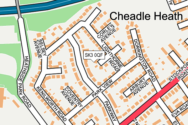 SK3 0QF map - OS OpenMap – Local (Ordnance Survey)