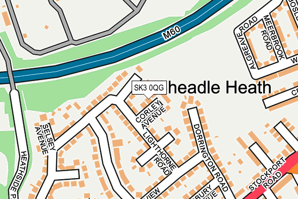 SK3 0QG map - OS OpenMap – Local (Ordnance Survey)