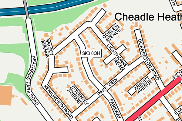 SK3 0QH map - OS OpenMap – Local (Ordnance Survey)