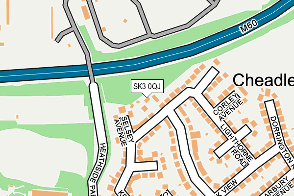 SK3 0QJ map - OS OpenMap – Local (Ordnance Survey)