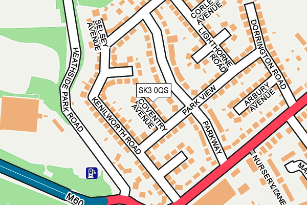 SK3 0QS map - OS OpenMap – Local (Ordnance Survey)