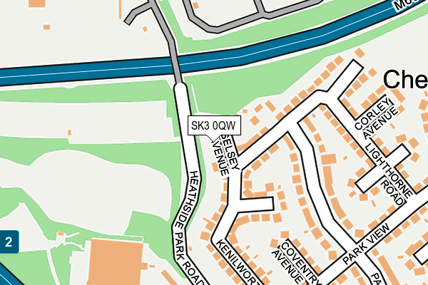 SK3 0QW map - OS OpenMap – Local (Ordnance Survey)