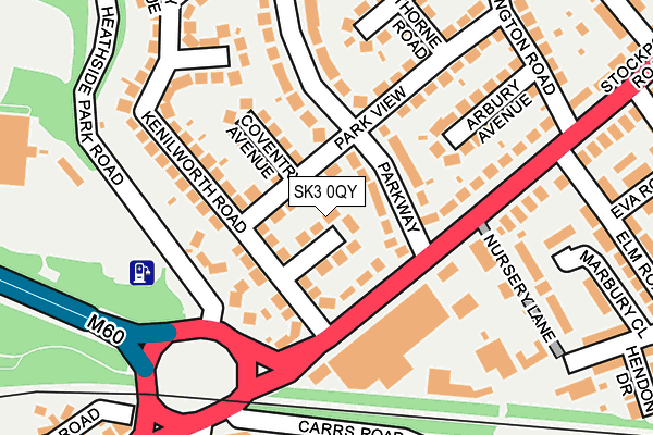 SK3 0QY map - OS OpenMap – Local (Ordnance Survey)