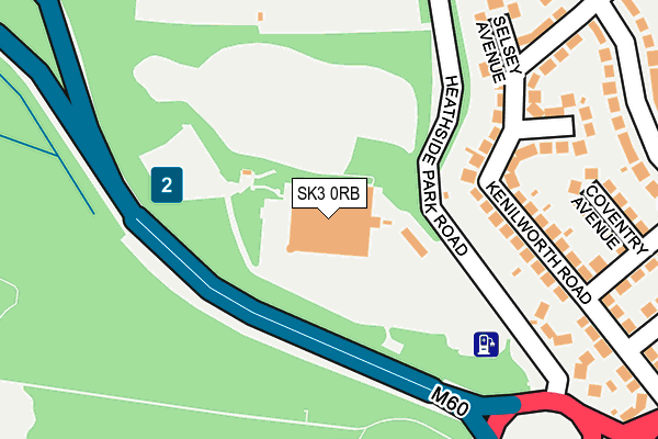 SK3 0RB map - OS OpenMap – Local (Ordnance Survey)