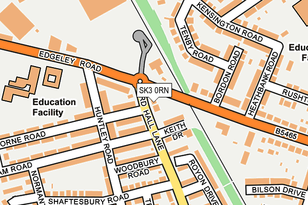 SK3 0RN map - OS OpenMap – Local (Ordnance Survey)
