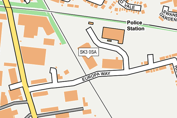 SK3 0SA map - OS OpenMap – Local (Ordnance Survey)