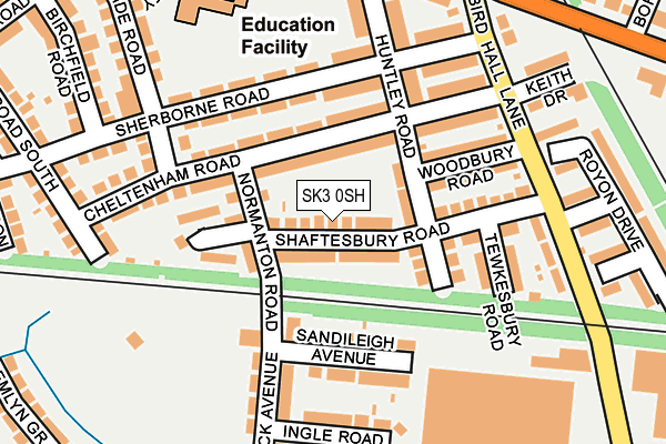 SK3 0SH map - OS OpenMap – Local (Ordnance Survey)