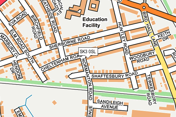 SK3 0SL map - OS OpenMap – Local (Ordnance Survey)