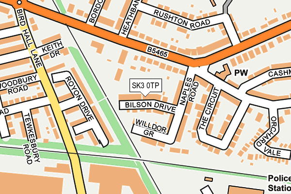 SK3 0TP map - OS OpenMap – Local (Ordnance Survey)