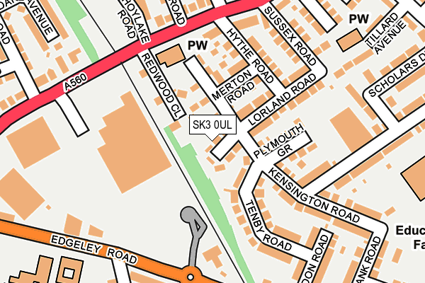 SK3 0UL map - OS OpenMap – Local (Ordnance Survey)