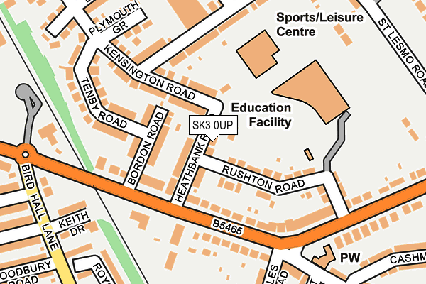 SK3 0UP map - OS OpenMap – Local (Ordnance Survey)