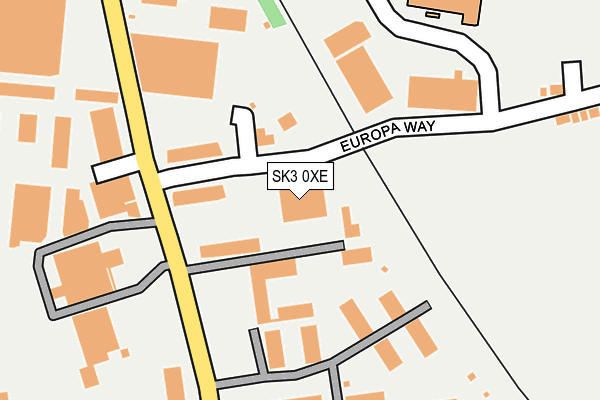 SK3 0XE map - OS OpenMap – Local (Ordnance Survey)