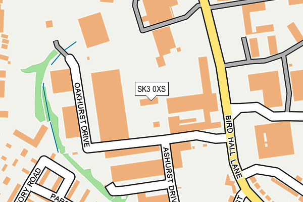 SK3 0XS map - OS OpenMap – Local (Ordnance Survey)