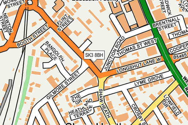 SK3 8BH map - OS OpenMap – Local (Ordnance Survey)