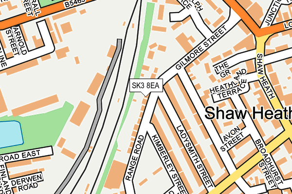 SK3 8EA map - OS OpenMap – Local (Ordnance Survey)
